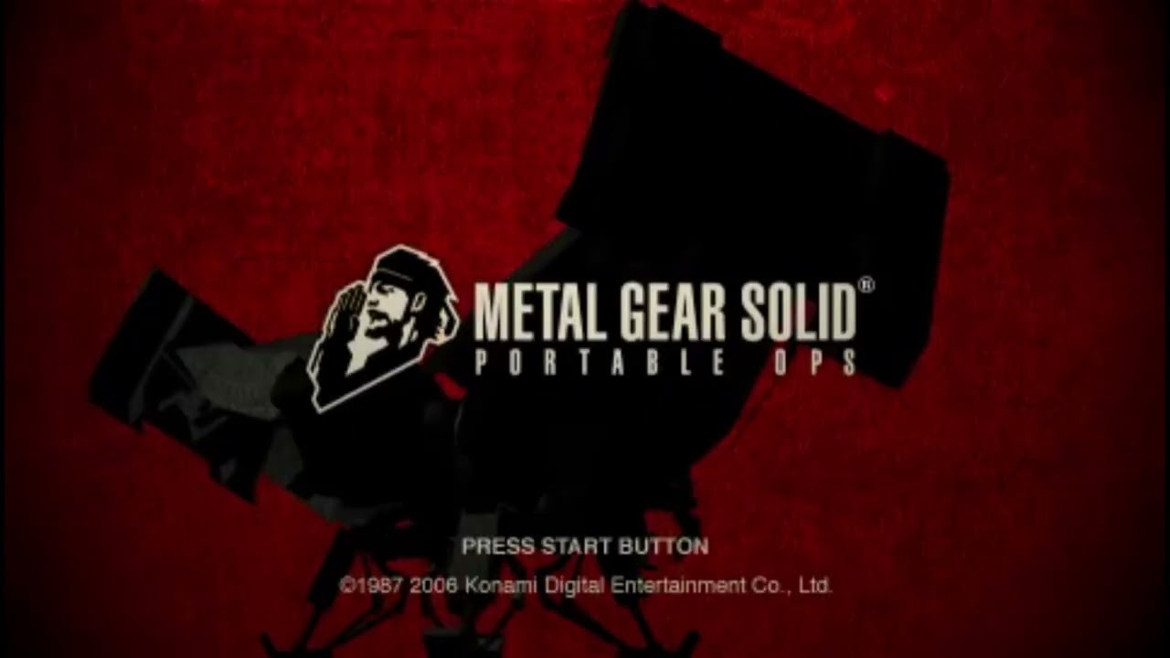 Metal Gear Solid: Portable Ops - This Game Contains All My Enemies, Call It My Portable Opps