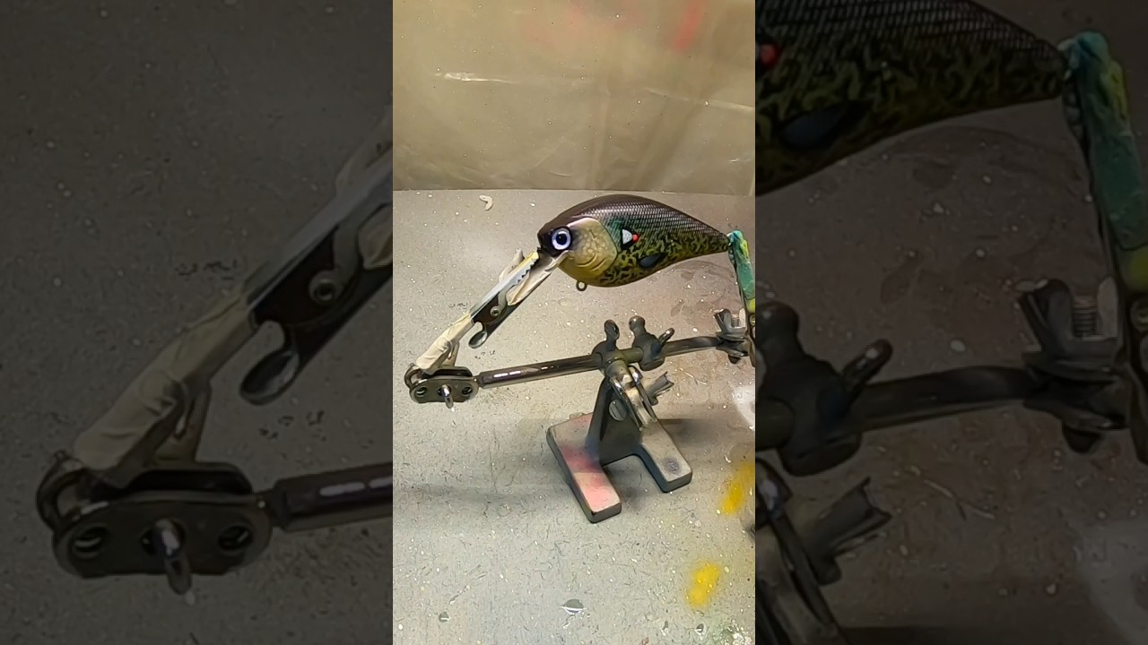 Custom Lure Painting Crappie Pattern 