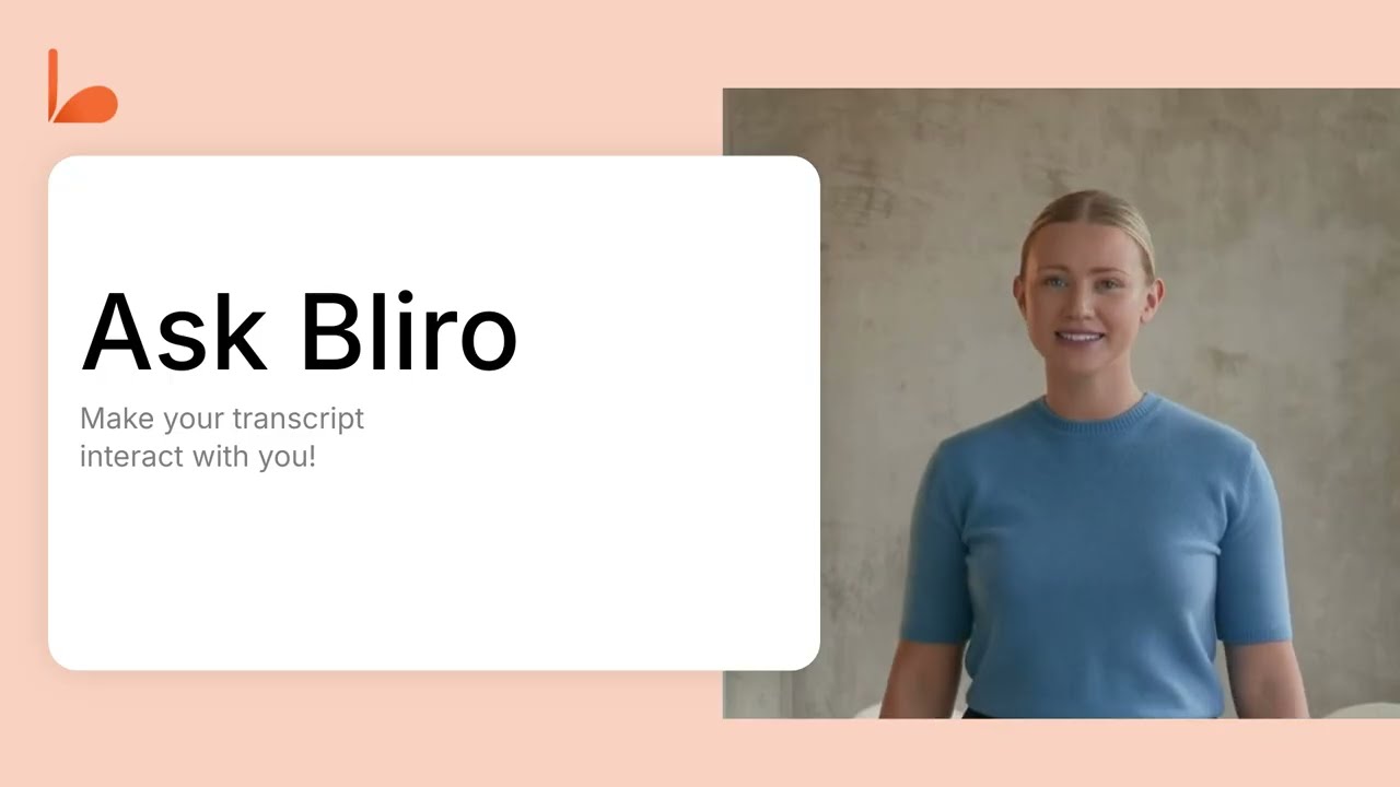 Ask Bliro – how to chat with your meeting notes