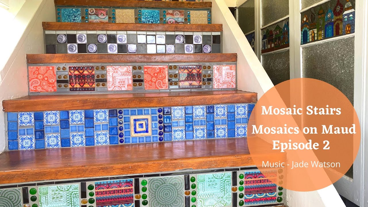 How to Mosaic a stairway