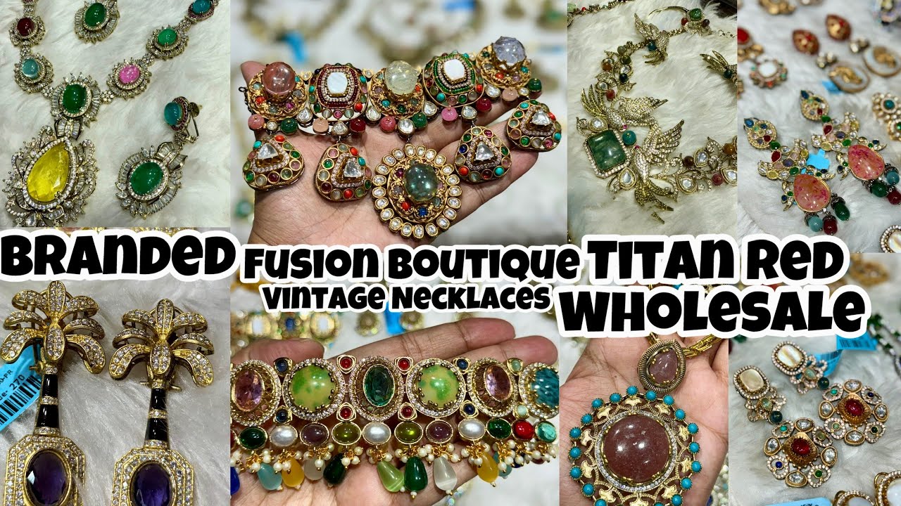 Trendy Fusion Boutique Jewellery Wholesale in Delhi | HighEnd Vintage Fashion Necklaces Manufacturer