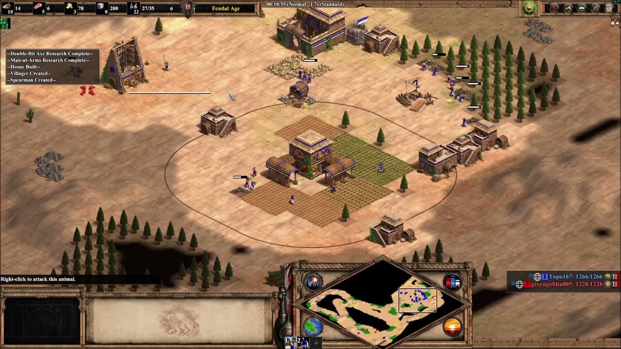 Age of empires 2 de, Hindustanis vs Persians, archers.