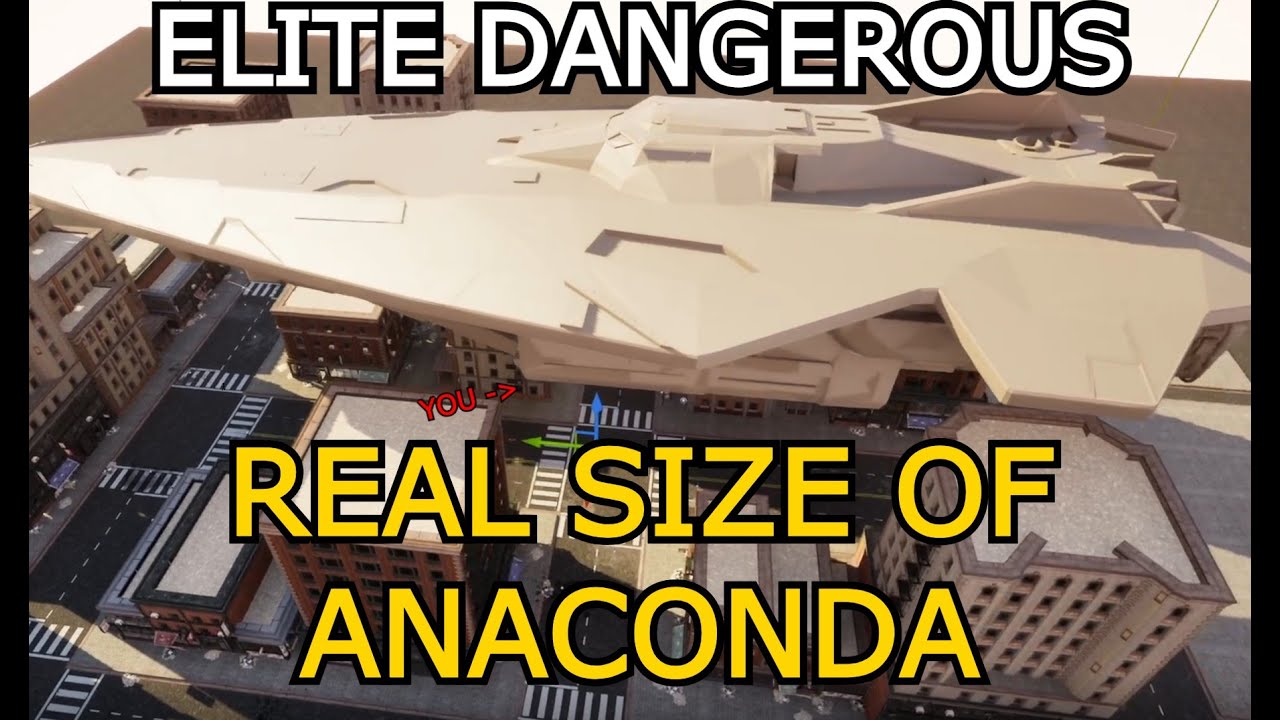 The INSANE Real Size of the ANACONDA - Elite Dangerous