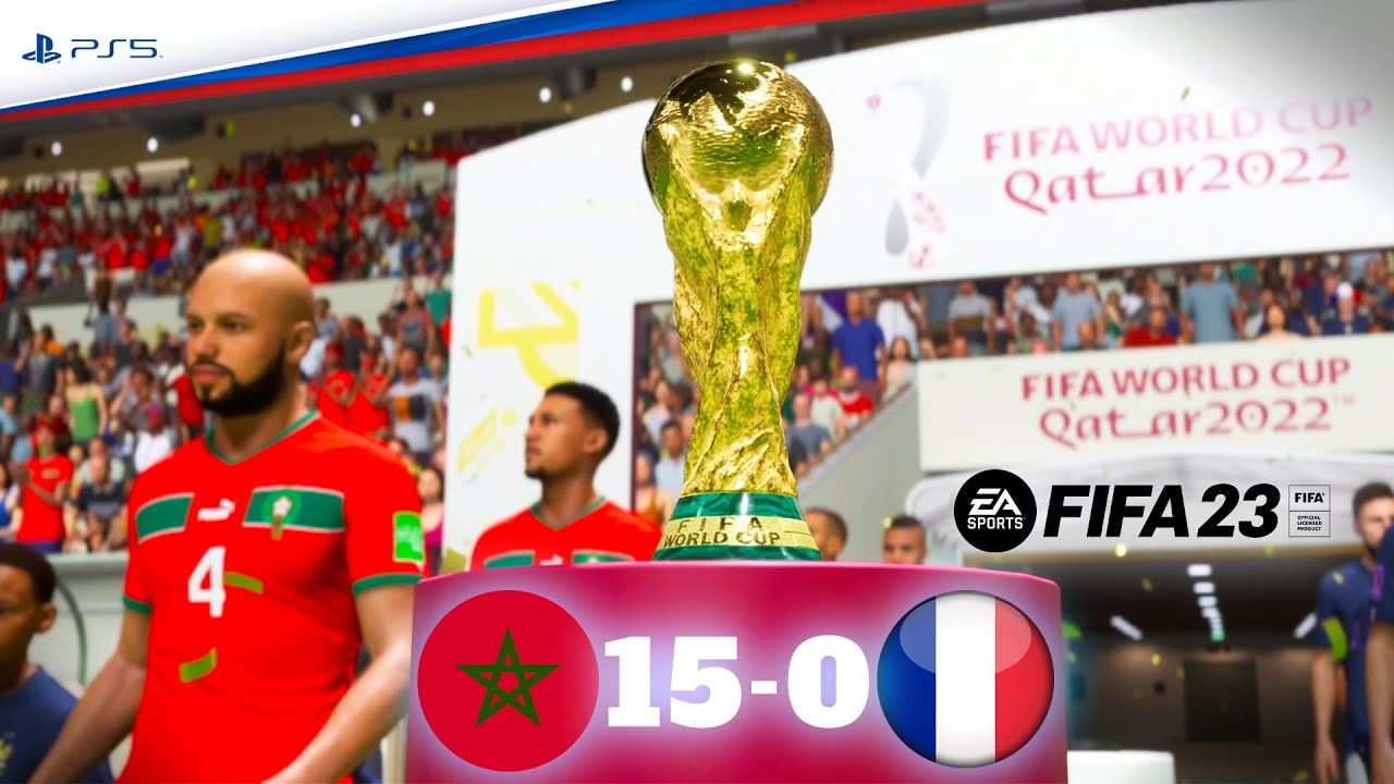 FIFA 23 - Morocco 15 - 0 France ! المغرب 15 - 0 فرنسا ! FIFA World Cup FINAL 2022 QATAR | PS5™
