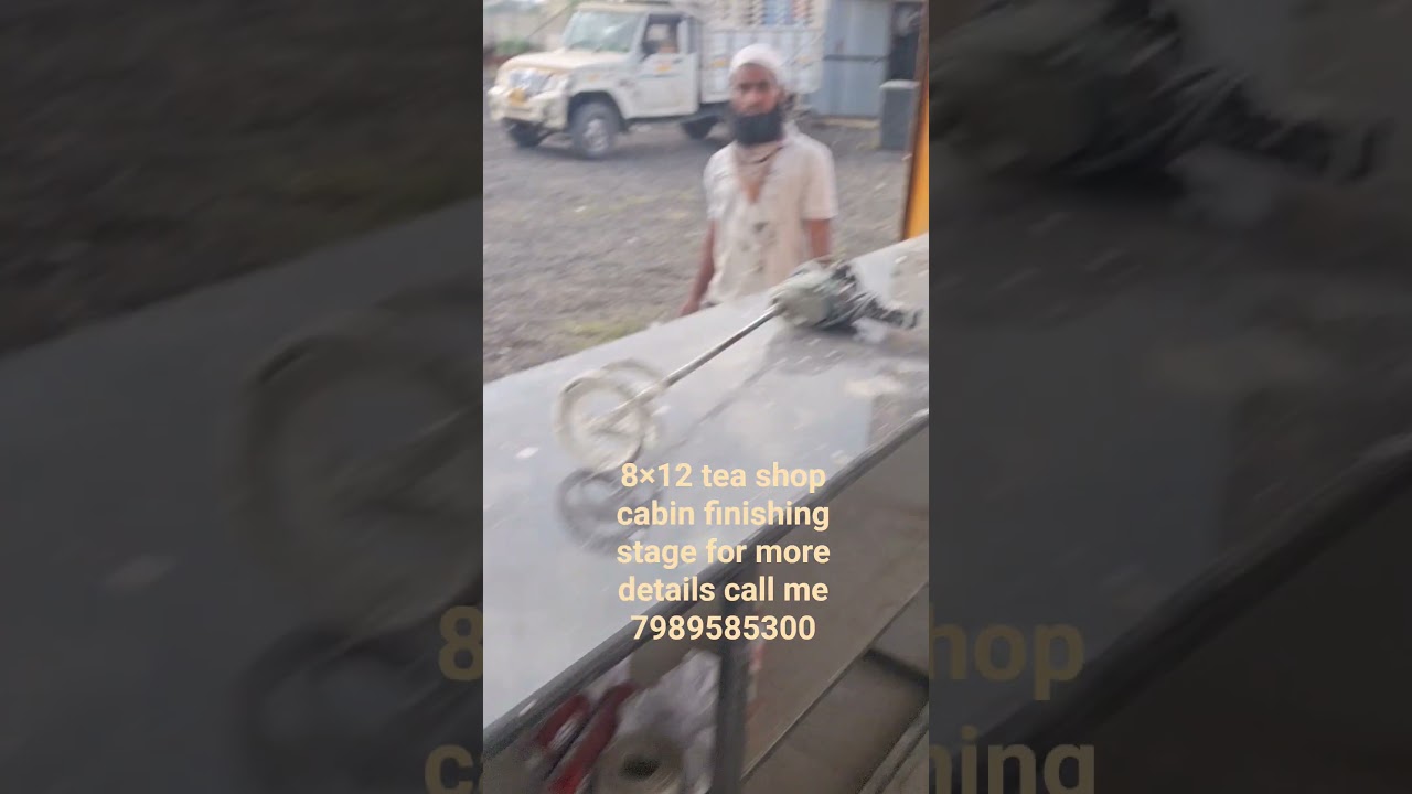 shop purpose container cabin with shutter and flip