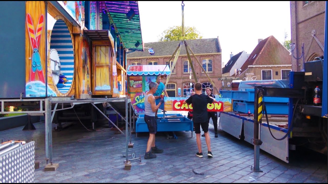 Opbouw Kermis Goes 2024 Deel 1
