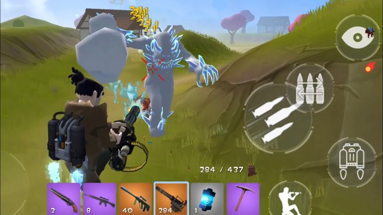 Rocket Royale BATTLEMECH VS ICE GAINT VS JEFF - Android Gameplay #654