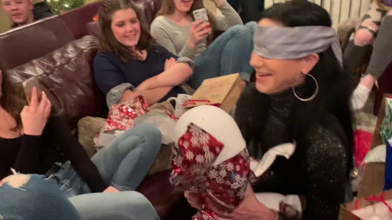 Took my eyes out and put them on a manikin head! Blindfold gift exchange!
