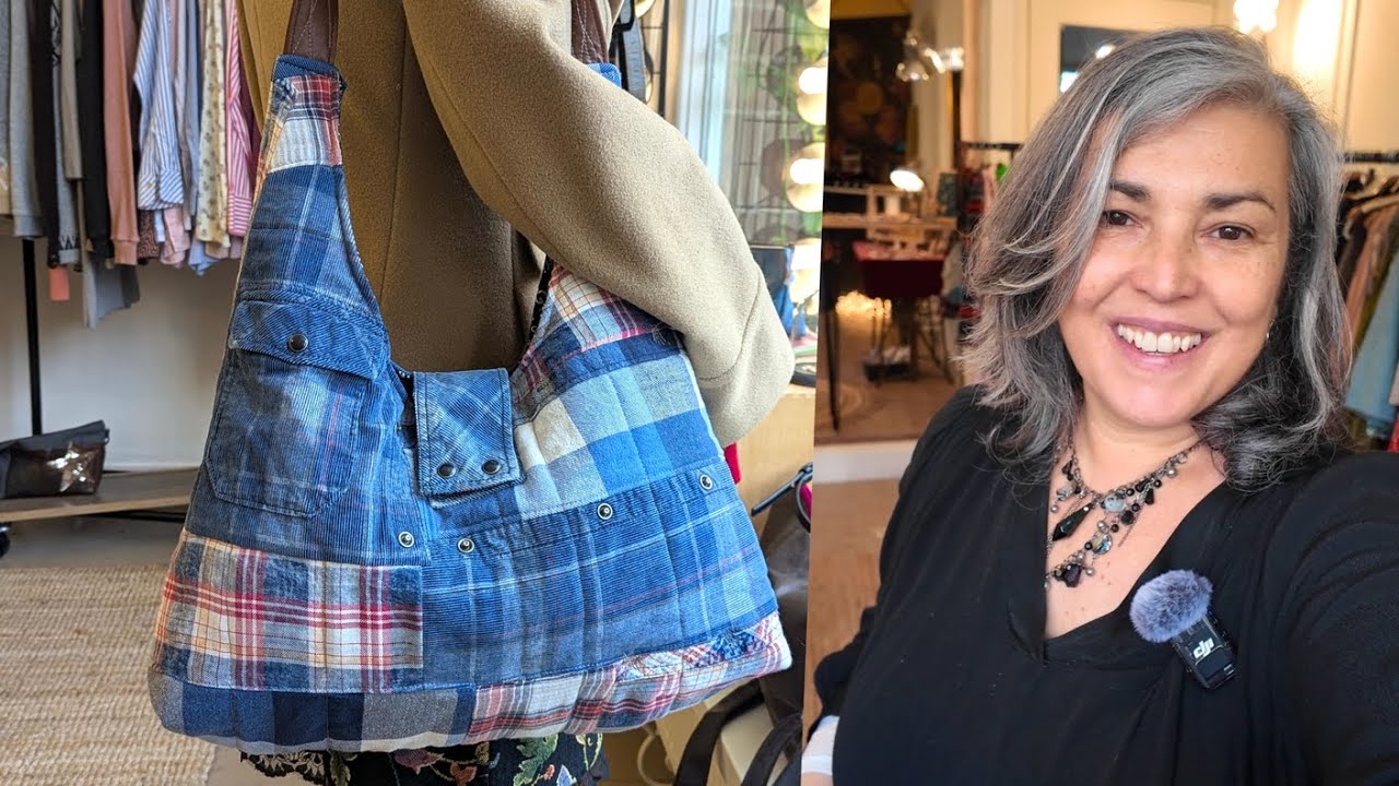Upcycling men's shirts, Patchwork and Quilt (upcycling clothing)