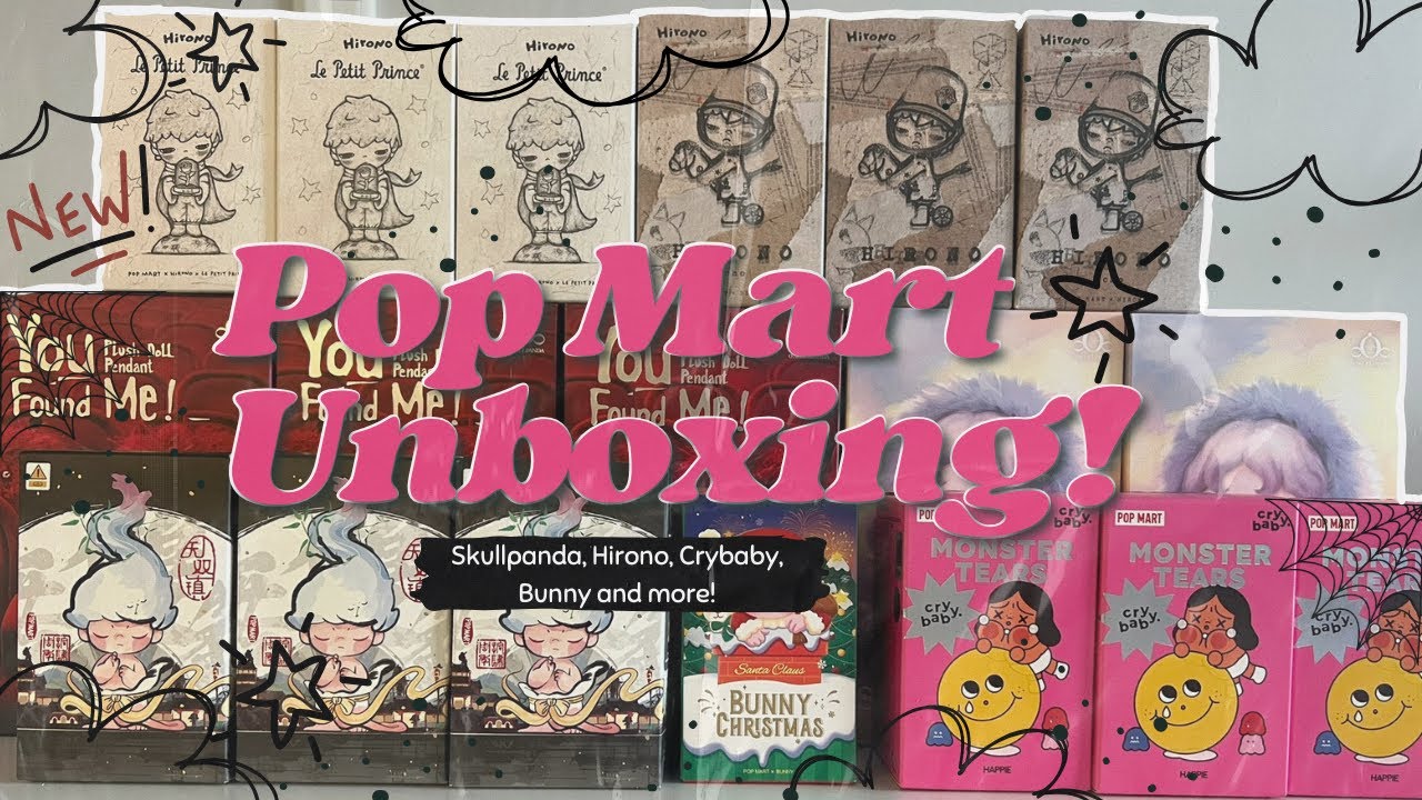 Unboxing NEW POP MART Skullapanda YOU FOUND ME series and MORE!