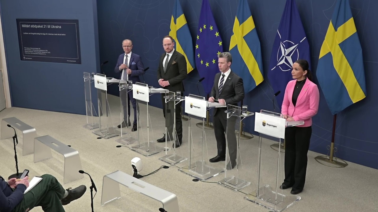 Pressträff om stöd till Ukraina