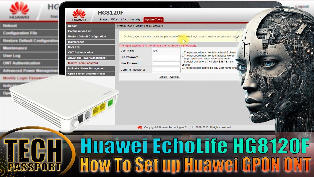 Huawei EchoLife HG8120F | Huawei XPON ОНУ | Как настроить Huawei GPON ONT |