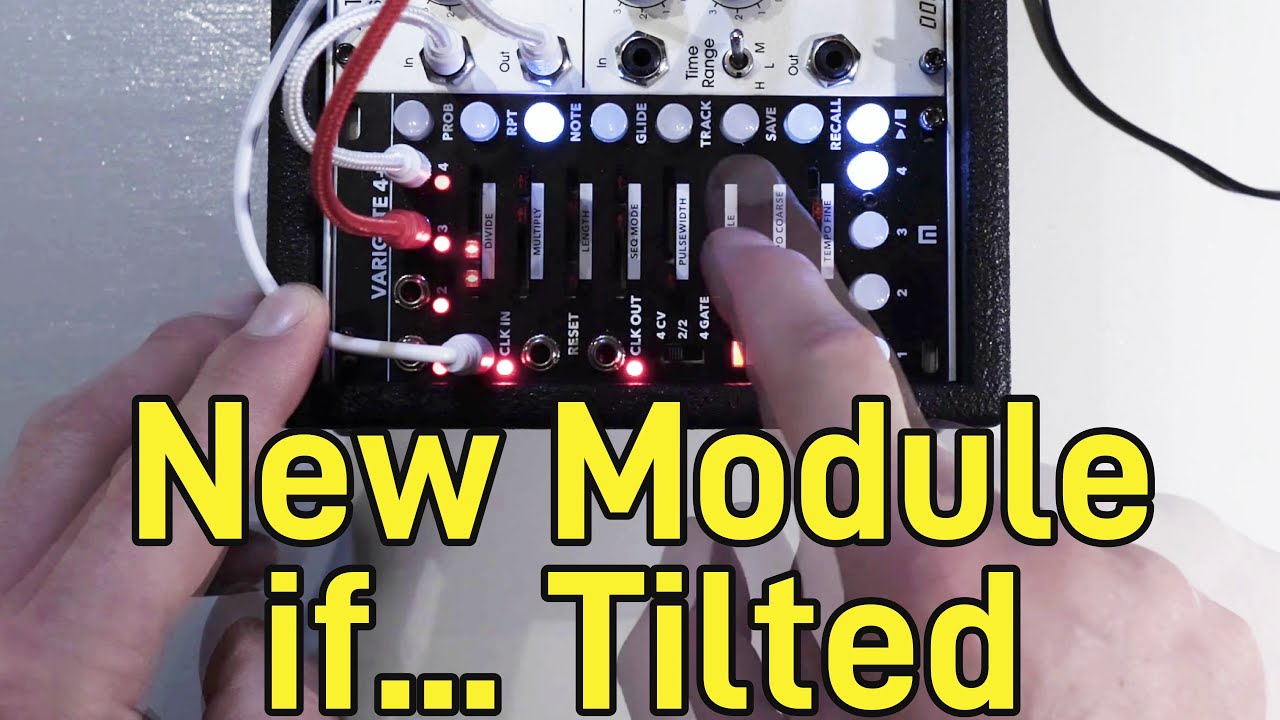 Eurorack Sequencer, but you TILT it - becomes ADSR