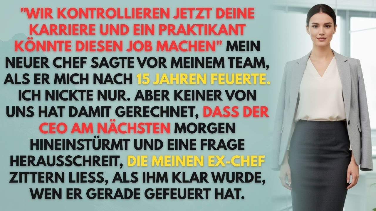 Nach 15 Jahren Gefeuert? CEO Stürmt Hinein: „Wo ist sie?!“