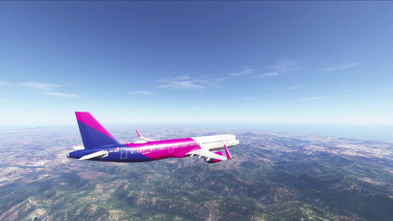 MSFS2024 Budapest-Larnaca A321N - Visual approach RWY 04