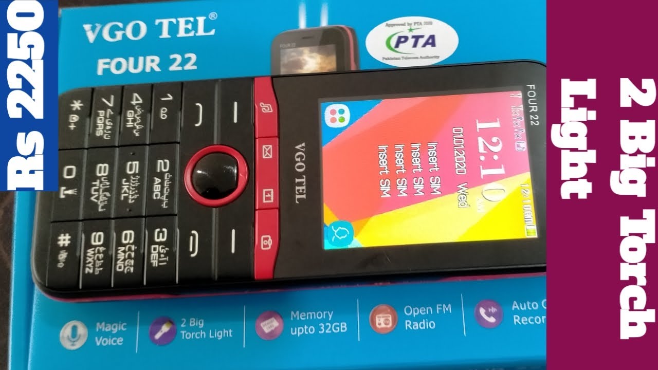 Vgo Tel Four 22 Mobile Unboxing With Magic Voice  3000 Mah Battery