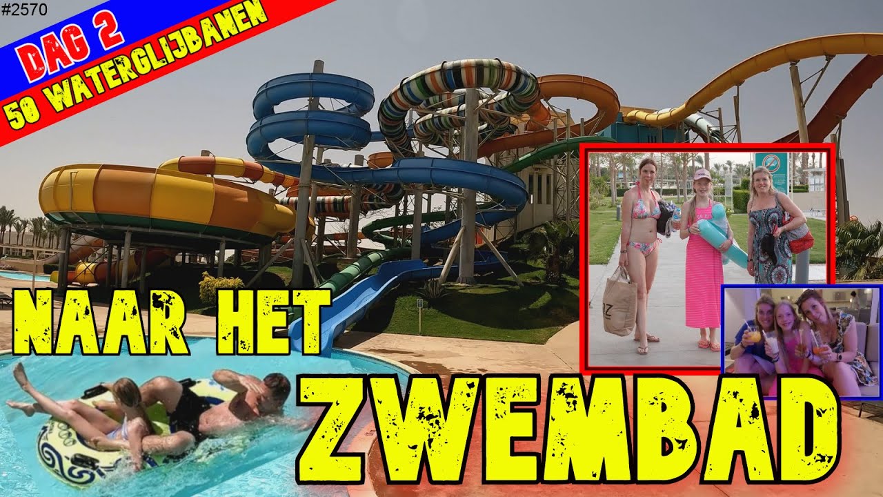 Naar het ZWEMBAD met MEGA veel WATERGLIJBANEN. MEIVAKANTIE in EGYPTE bij JAZ AQUAVIVA, dag 2 #2570