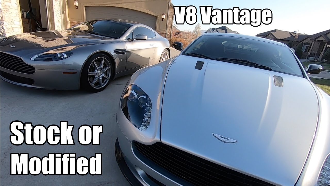 V8 Vantage: Stock vs modified and door strut replacement.