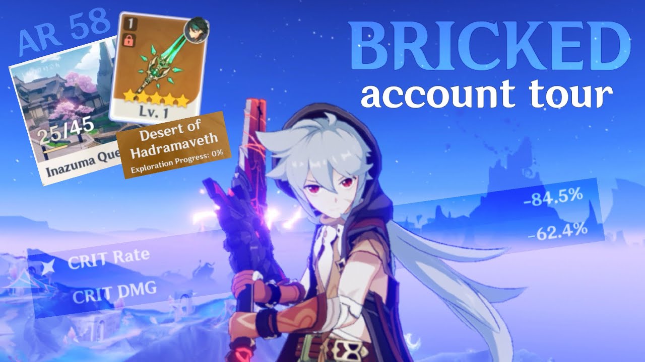 my 4+ year old BRICKED genshin account tour