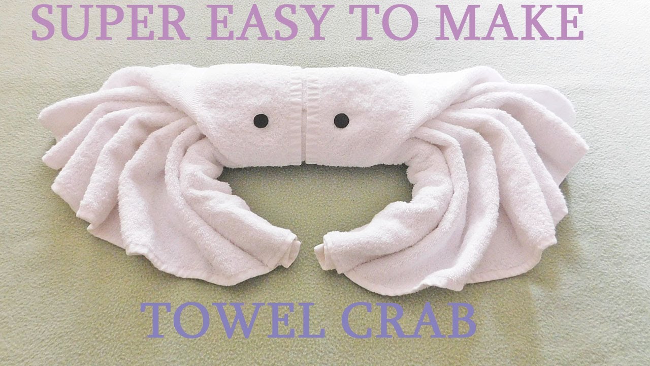 How to Make a Towel Crab |Towel Animal | Towel Folding | Towel Origami | Housekeeping Towel Art |