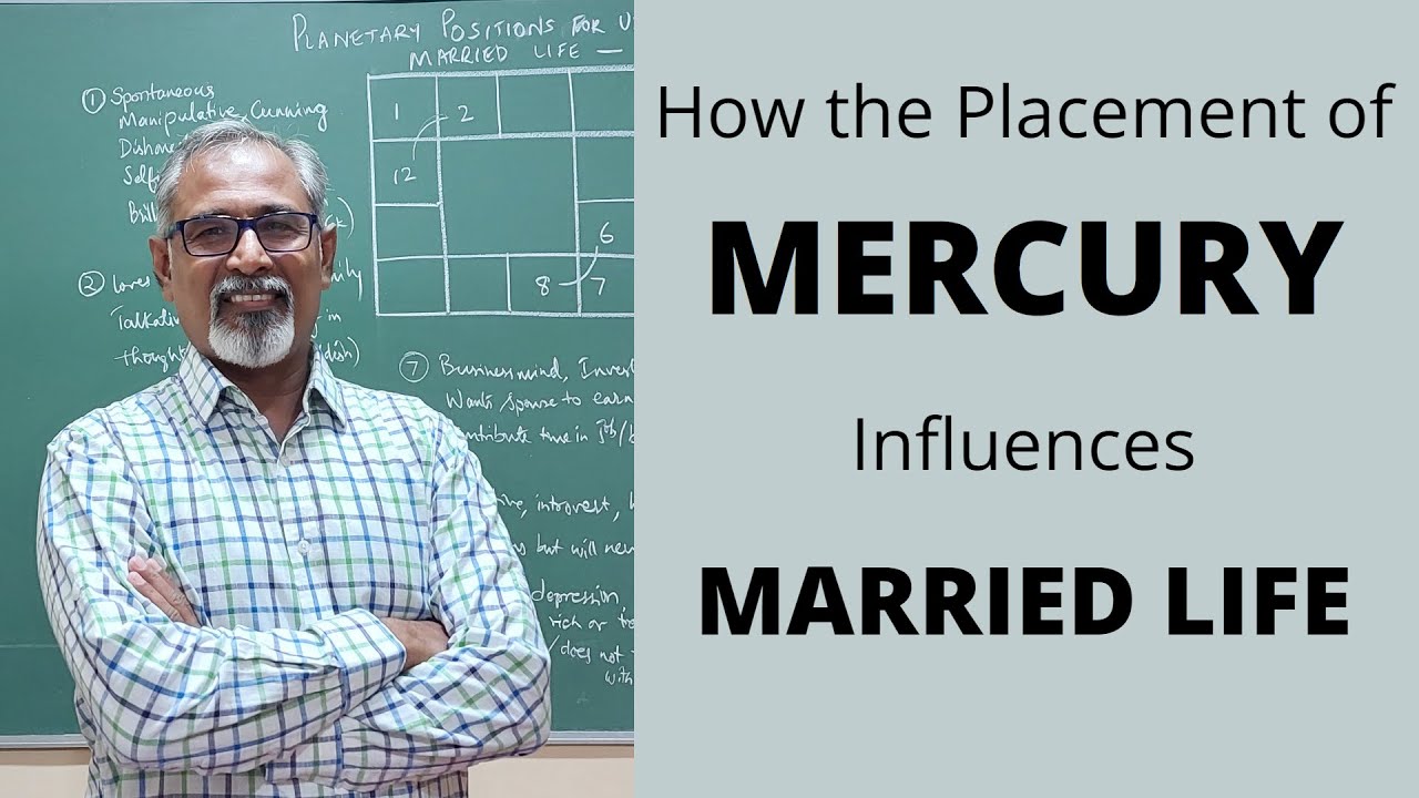 Class - 262 // Effects and Influence of Mercury on Married life when placed in certain houses