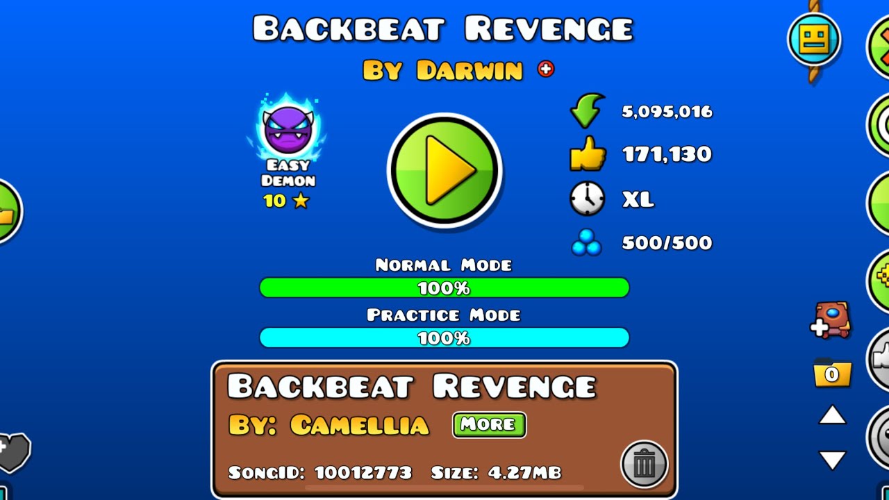 Backbeat Revenge Geometry Dash 100% (Headache inducing)