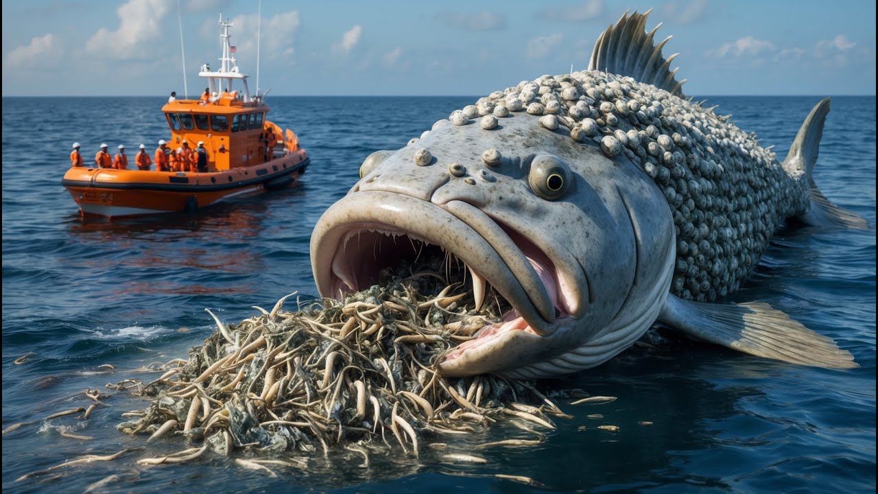 Emotional Ocean Rescue: Giant Grouper Covered in Parasites and the Heartfelt Mission to Save It