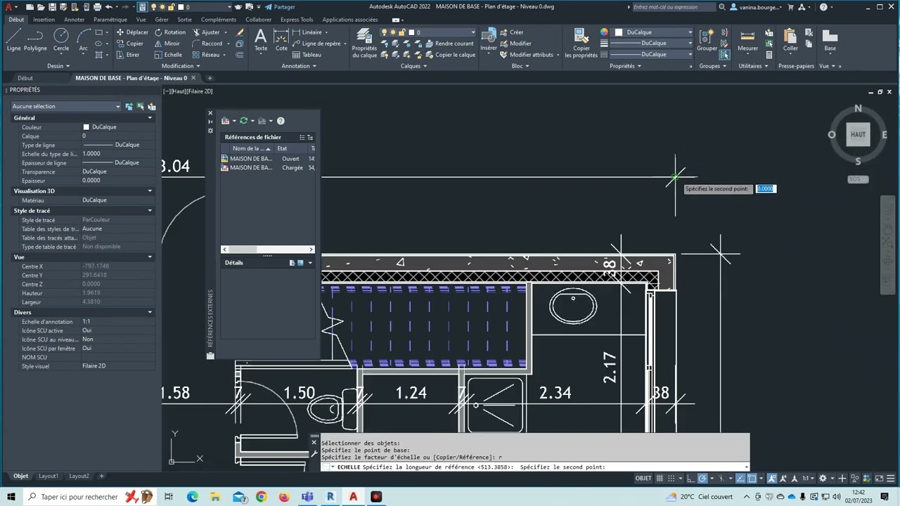 importer un PDF dans Autocad