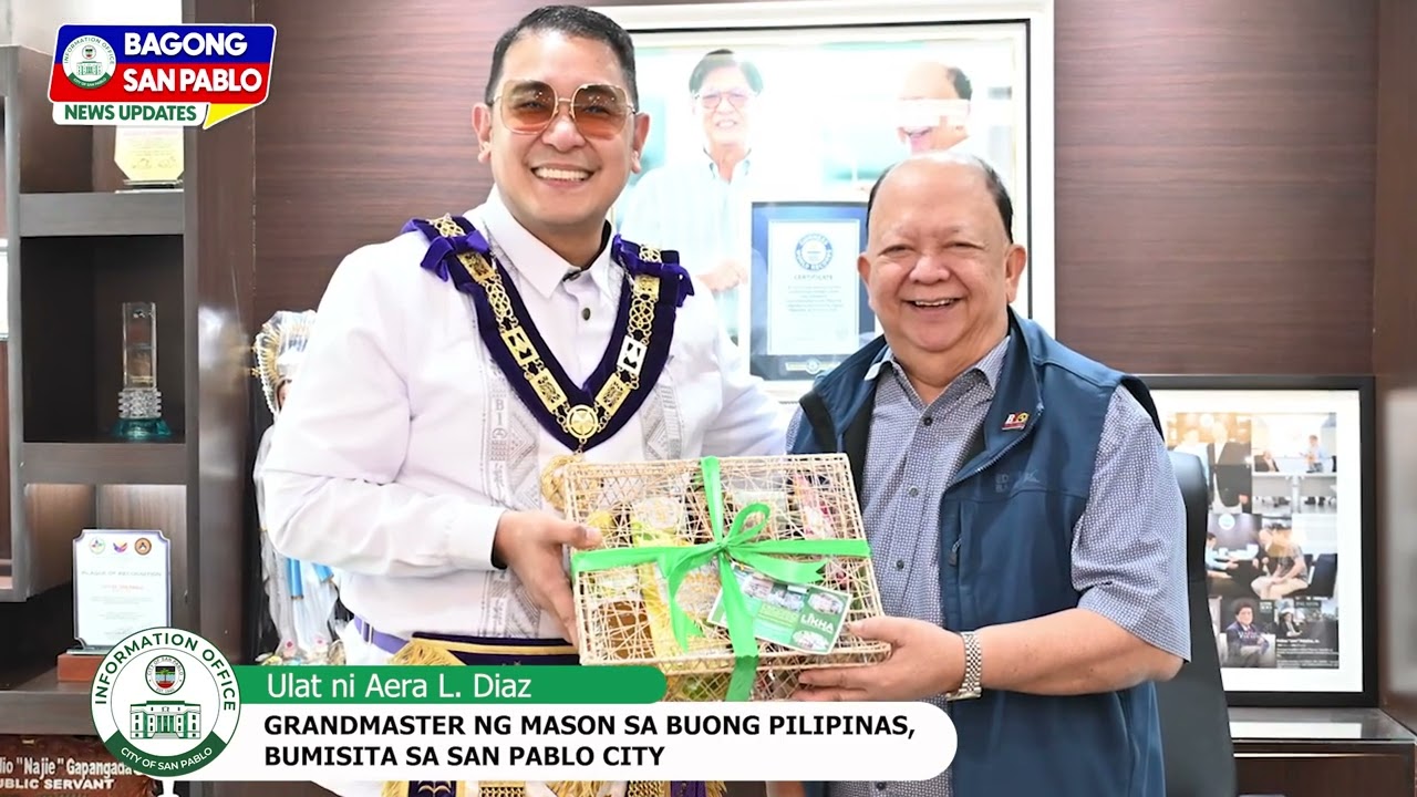 GRANDMASTER NG MASON SA BUONG PILIPINAS, BUMISITA SA SAN PABLO CITY