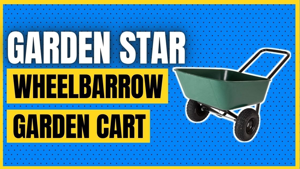 Garden Star 70019 Garden Barrow Dual-Wheel Wheelbarrow/Garden Cart