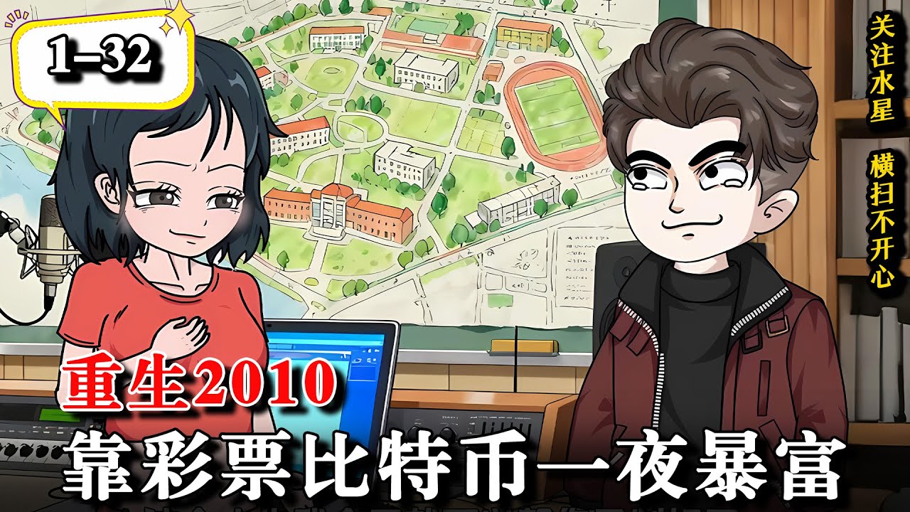 🔥悲催程序员重回20年前，事业、金钱、美女我全都要《重生2010，靠彩票比特币一夜暴富》EP1-32#大熱門  #二次元 #穿越 #水星漫改 #沙雕動畫 #逆襲 #動漫 #沙雕动画 #暴富