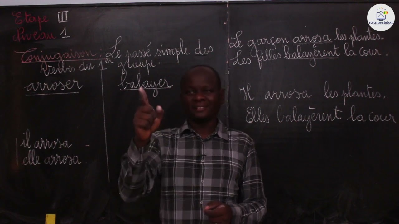 Cours - CM1 - Conjugaison / Le passé simple des verbes du 1er groupe / M. Guissé