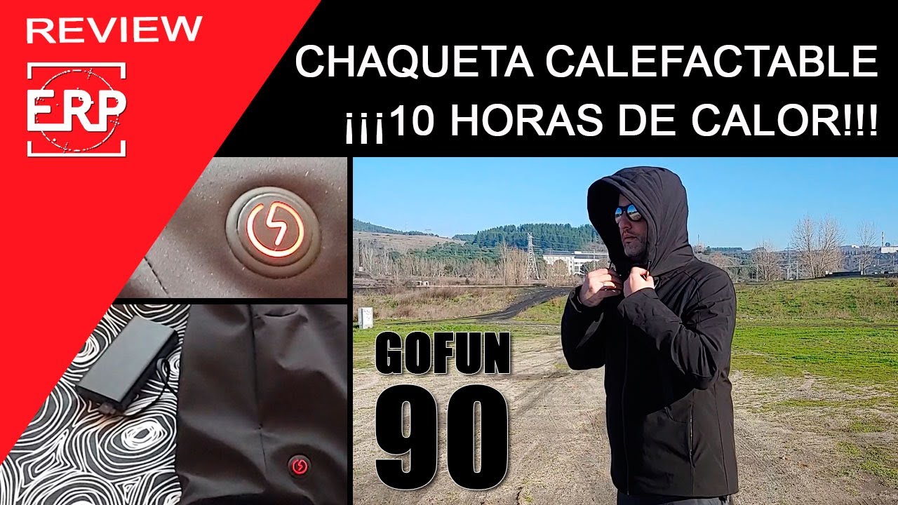 Chaqueta 90FUN con CALEFACCIÓN. ¡¡Hasta 10 HORAS de calor!! Perfecta para el invierno.