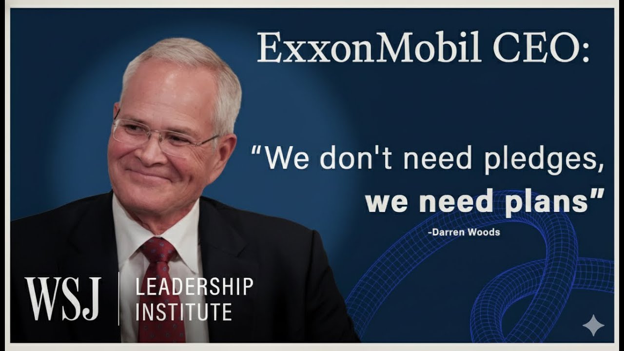 ExxonMobil CEO: The Riskiest Decisions 'Are the Ones We All Agree On' | WSJ Leadership Institute