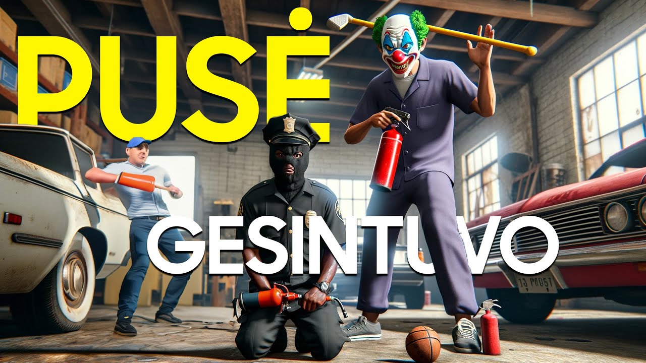 Pusė gesintuvo ir imam pareigūnus, kaip įkaitus!!!