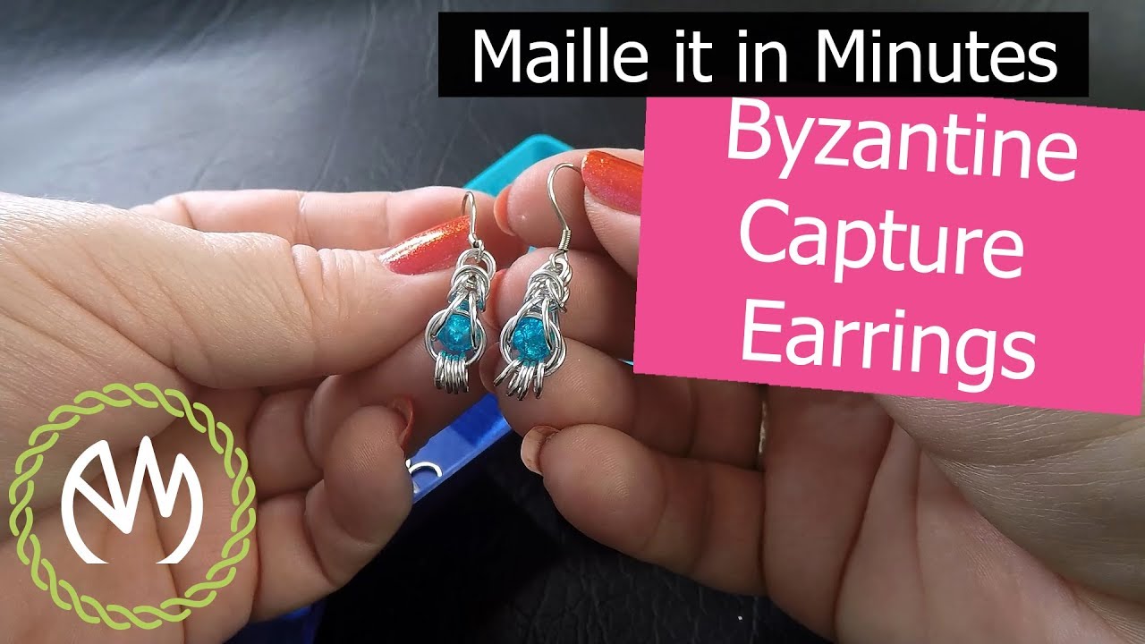 Chain Maille Tutorial - Byzantine Capture Earrings