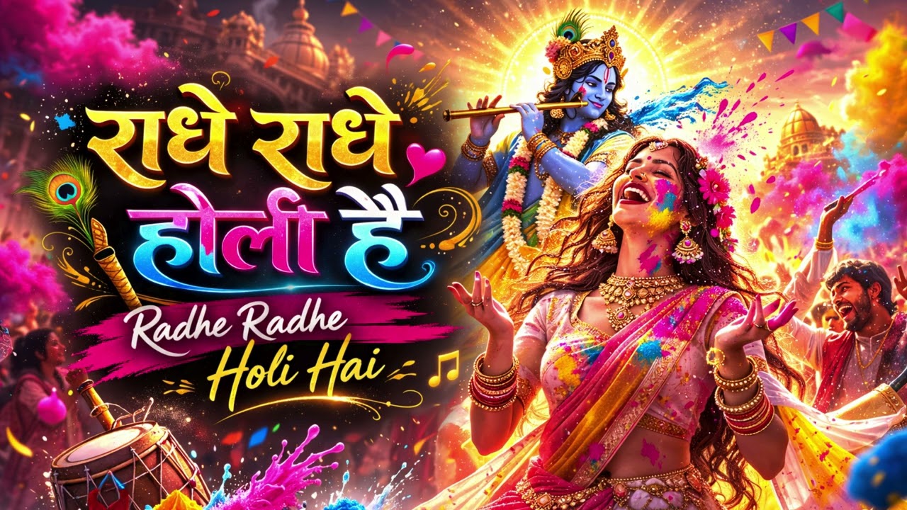 🌸✨ राधे राधे होली है 💖🌈 Radhe Radhe Holi Hai 🔥💛