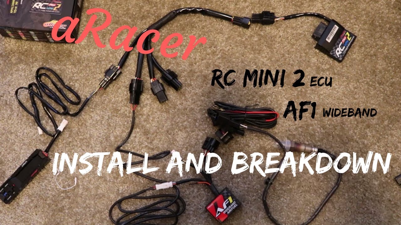 aRacer RC mini 2 & AF1 install on my Honda Grom