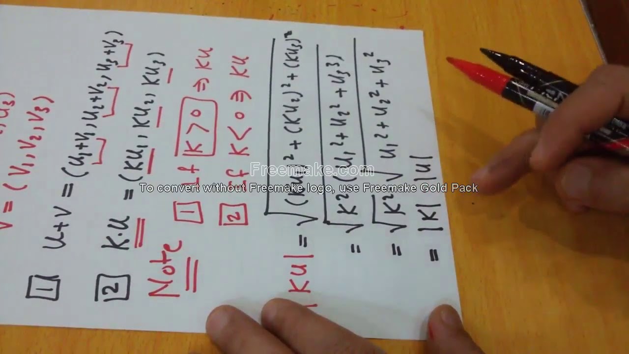 Vectors 3: Vector Algebra operations ألعمليات ألجبرية على ألمتجهات