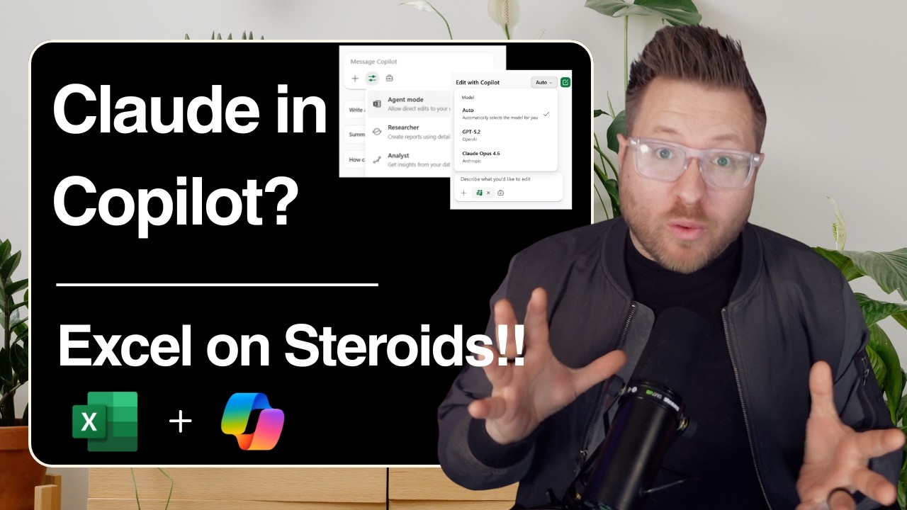 Claude in Copilot? Excel on Steriods!!