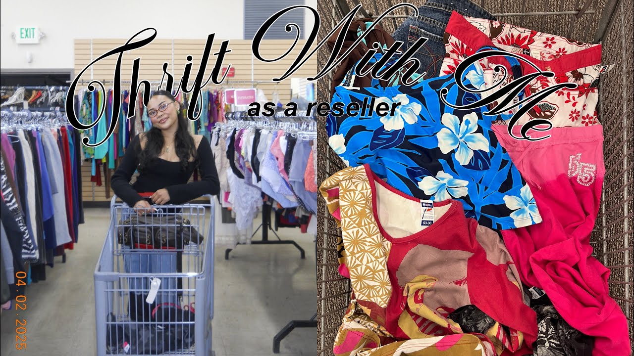 thrift with me 🛒 (as a reseller) y2k finds, good deals & going to new thrifts