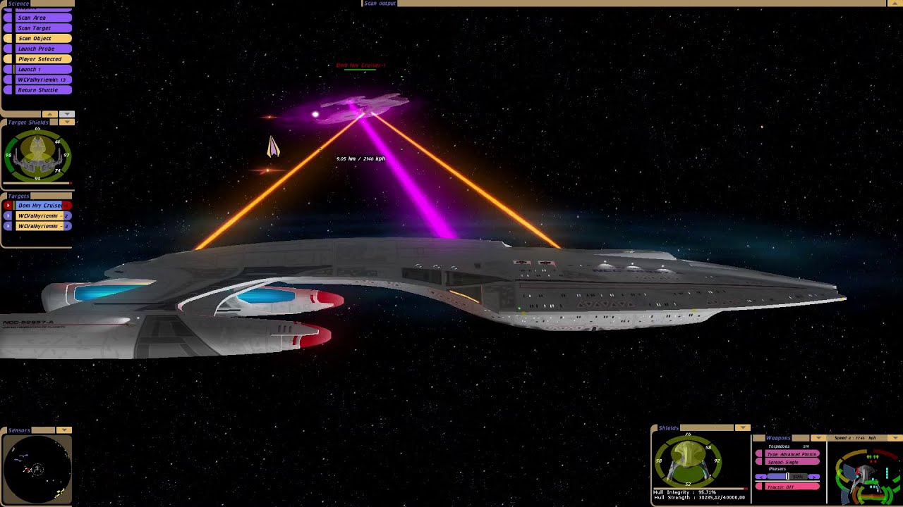 USS Argonaut vs Dominion Heavy Cruiser | KM | Star Trek Bridge Commander