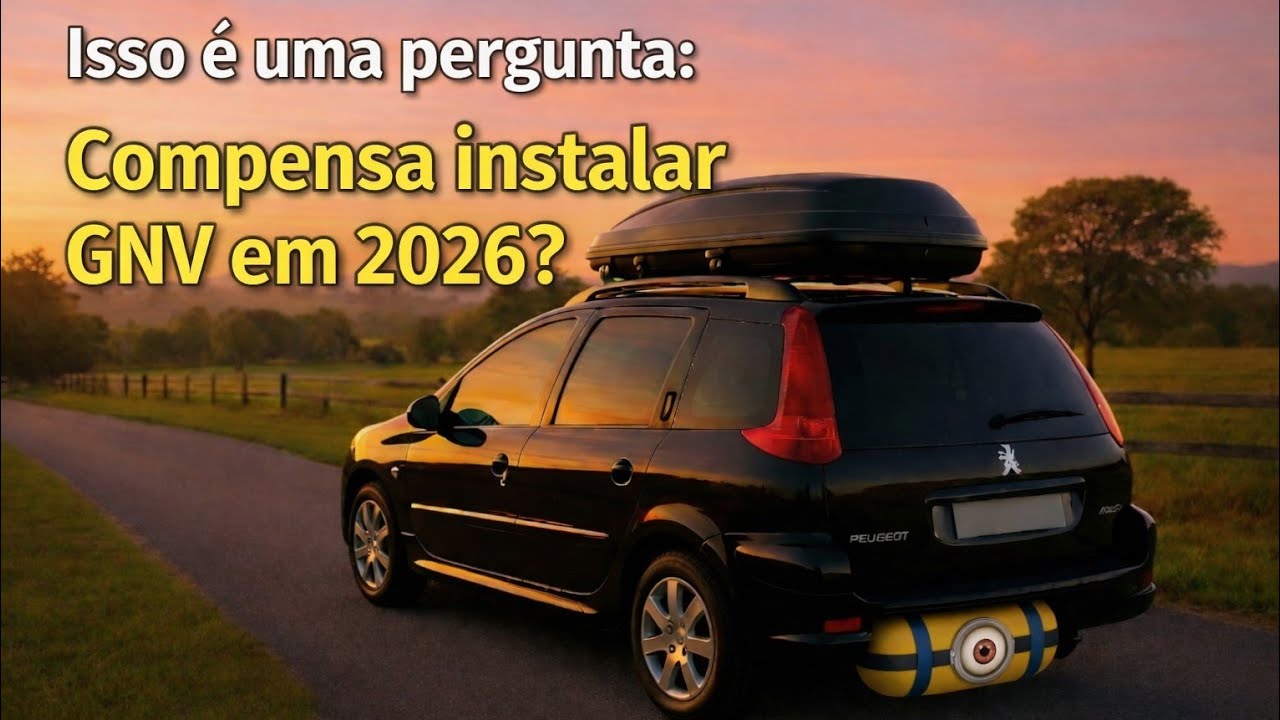 Vídeo questionamento 👉 Será que compensa colocar GNV num Peugeot 207 SW automático em 2026?