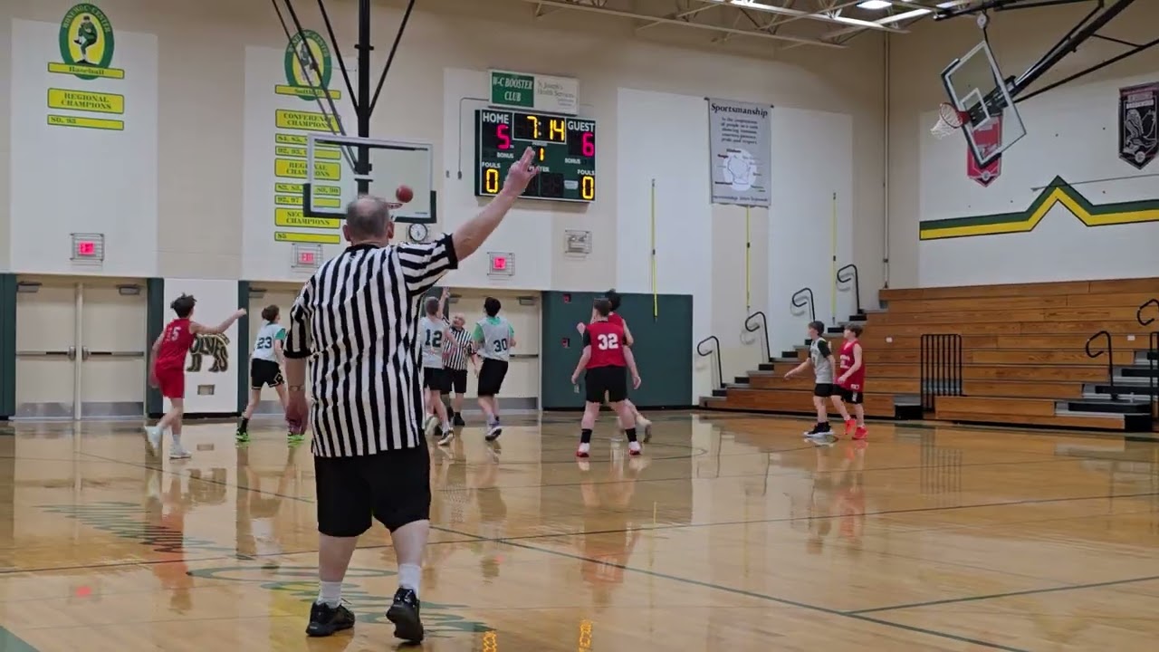 NYBP 8th Grade Necedah Cardinals vs Wonewoc Wolves 2/14/2026