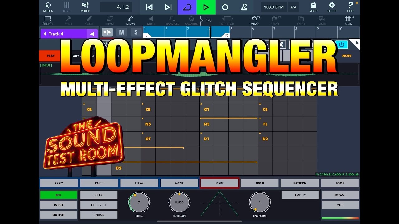 LoopMangler - Multi-Effect Glitch Sequencer - Walkthrough & Demo with Cubasis 3 - iPad