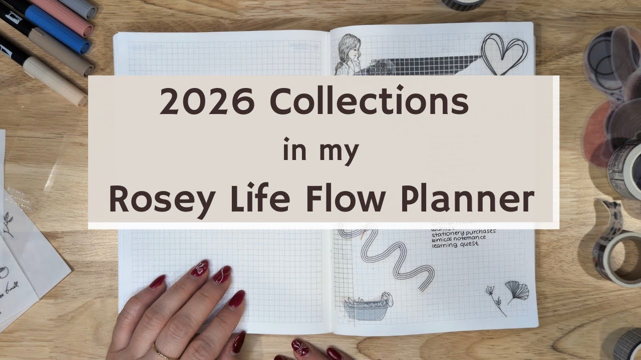 Collections in my 2026 All-in-One Rosey Life Flow Planner