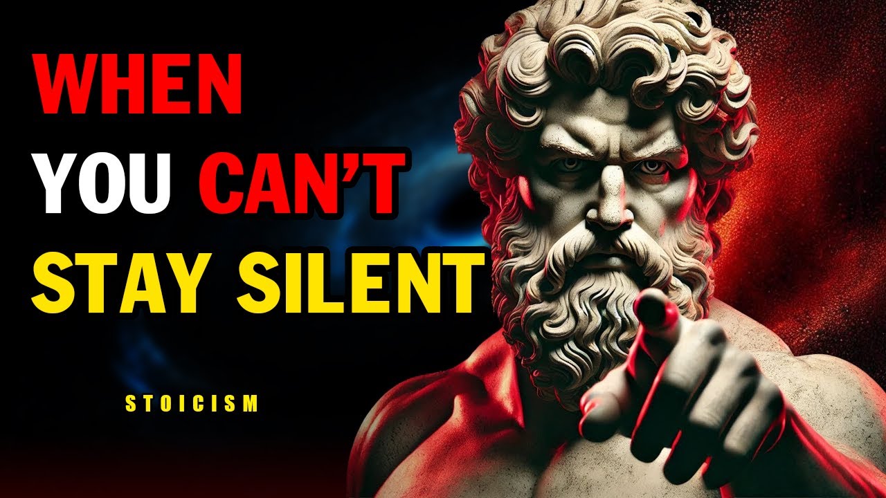 When You CAN&rsquo;T Stay Silent | STOIC PHILOSOPHY