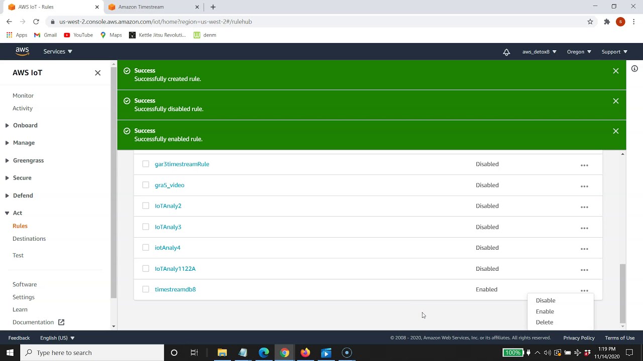 AWS Timestream from IoT Core: Easy Lab part 1