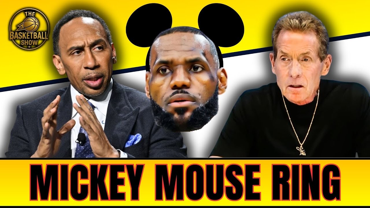 Skip Bayless CALLS OUT Lebrons Mickey Mouse Ring while Stephen A Gets Upset