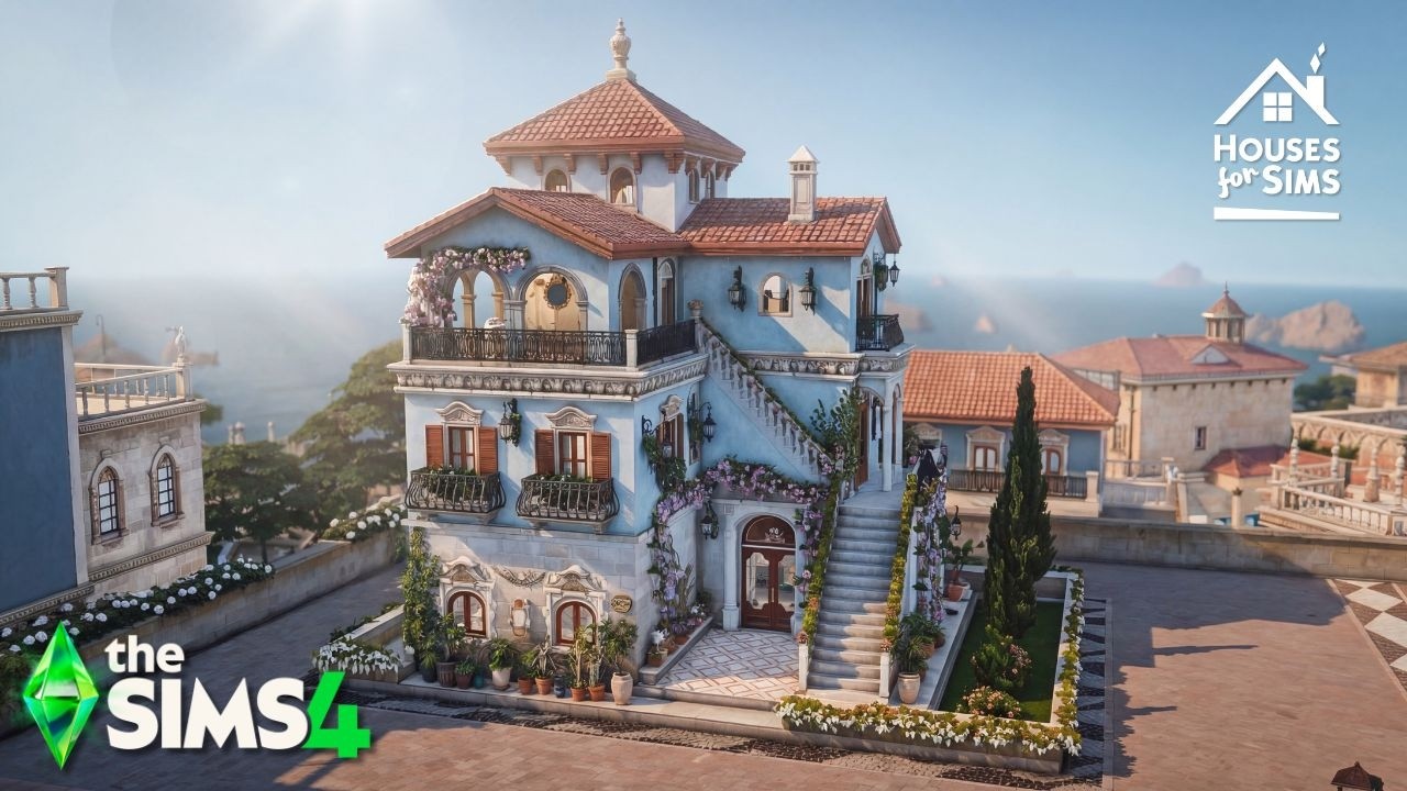 LUXURIOUS ROMANTIC HOUSE - Royalty & Legacy - Relaxing Speed Build -THE SIMS 4 -